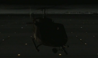 An unmarked SWAT helicopter