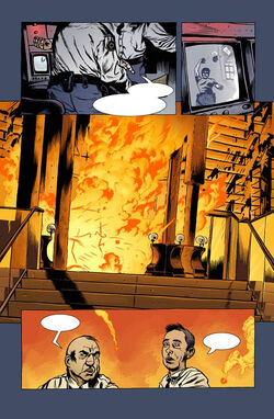 An explosion goes off as Pete and Charlie are in the middle of an argument