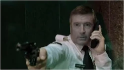 Crawford in the lobby of the government building