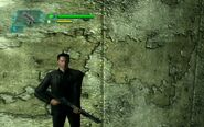 Neo carrying a pump shotgun