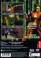 Enter the Matrix PlayStation 2 back cover