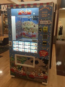 Dippin' Dots Bead Ice Cream Minimelts Vacuum Vending Machine in Seoul,  Korea 