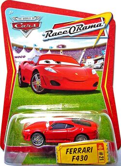 Disney Pixar Movie Cars Race-O-Rama Ferrari F430 Toy Car #21 