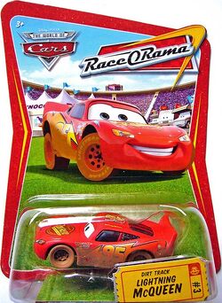 DISNEY PIXAR NIGHT VISION LIGHTNING MCQUEEN CARS RACE O RAMA DIE