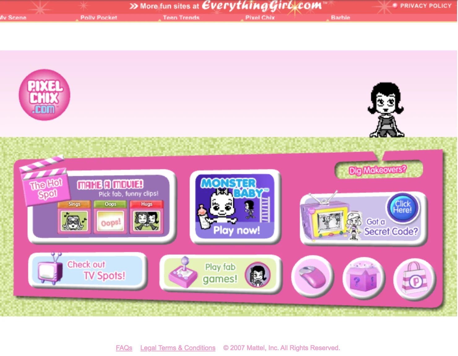 ヒトピッチャンページ Pixel Chix Website | Mattel Wiki | Fandom