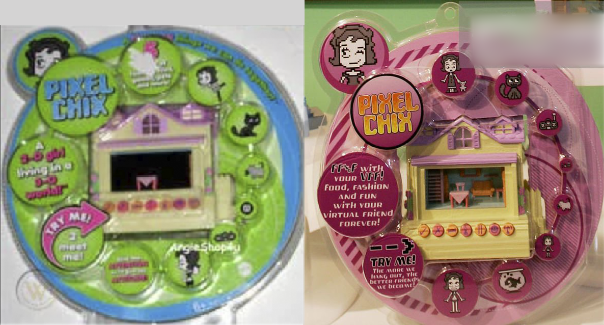 Pixel Chix House K3561 Mattel 2006 2-D Girl in 3-D World Figure