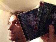 Emmett Elvin with my CDs April 2019