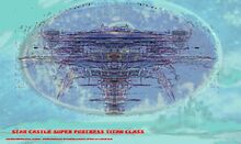 Star Castle Super Fortress Titan Class Bravestarr prototype 1ablue skies .