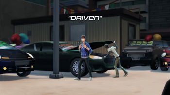 Driven title card