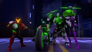 Max and Team Turbo prepare to fight against Team Terror.