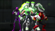 Team Turbo green armors