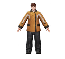 Jacket and black pants