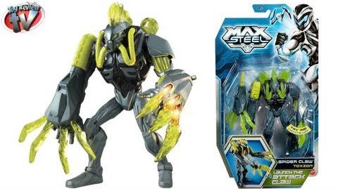 Max Steel Spider Claw Toxzon Action Figure Toy Review, Mattel