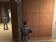 Max hiding around a corner