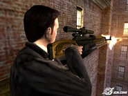 Max using the Dragunov. Note that Max cannot use the rifle in the story mode.