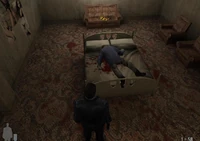 Dead guy in bed