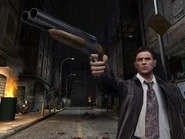 Max wielding a Sawed-Off Shotgun in Max Payne 2