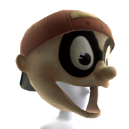 Captain BaseBallBat-Boy costume head