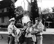 Andychurch.jpg (47 KB) Barney, Otis and Andy in front of the church