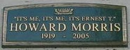 Howard Morris' Burial Plaque