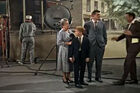 On soundstage of mayberry set