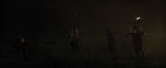 Tim, Frypan, Newt and Minho saving the group from a Griever.