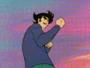 Tetsuya uses the backspin kick