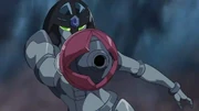 A Psycho Gear with a gun weapon.