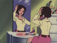 Hikaru singing about her and Daisuke while brushing her hair