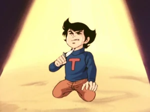 Tetsuya after his pet hawk blinded his friend, Saburo