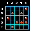 A5 B2 D5 D4 C5 C1 B4 D3 E2