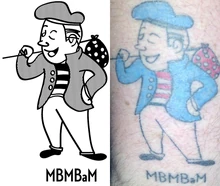 Mega Jessup's MBMBaM tattoo referenced within the episode