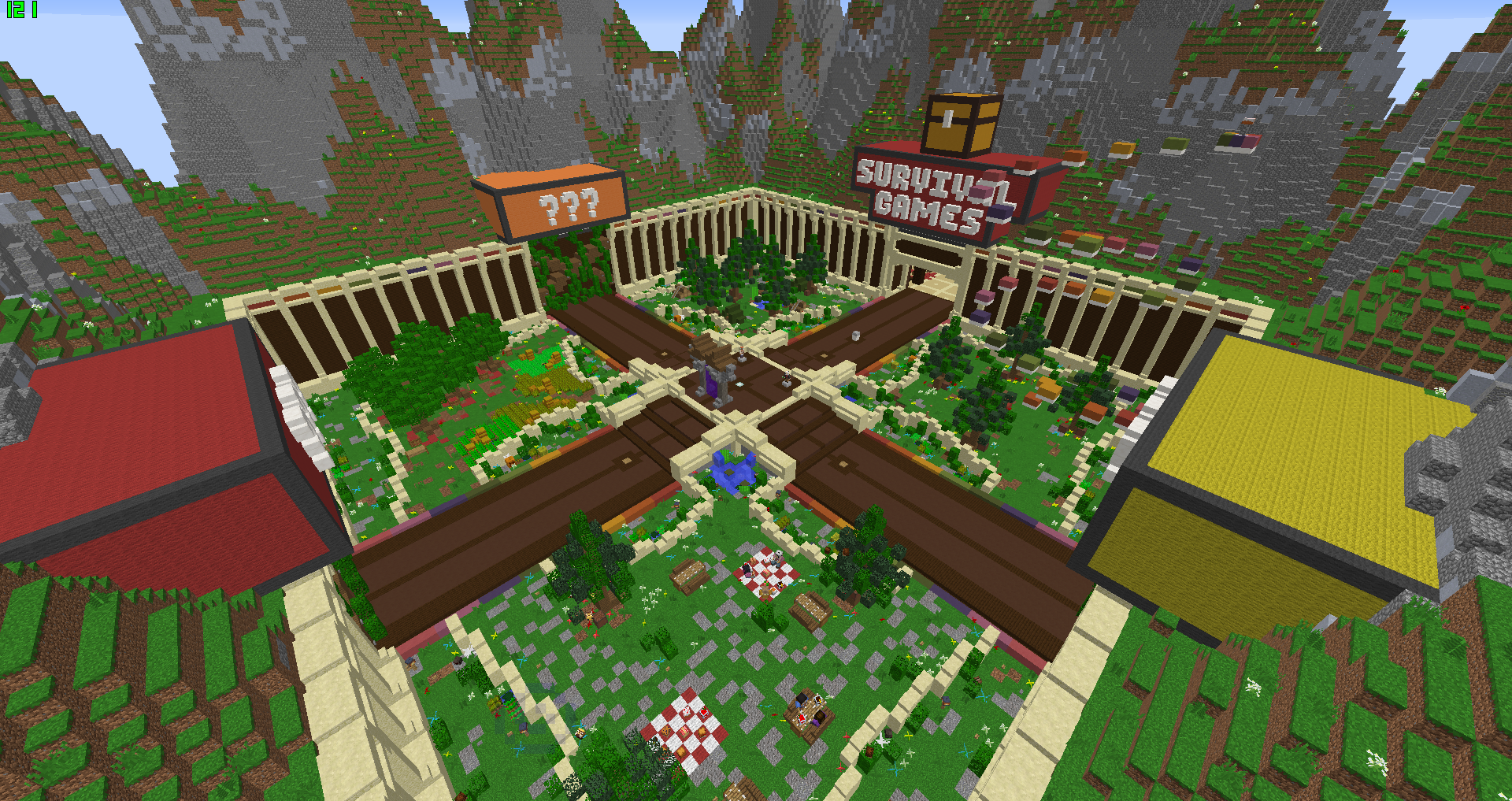 minigame lobby for 4 teams