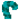 Cyan Candy Canes