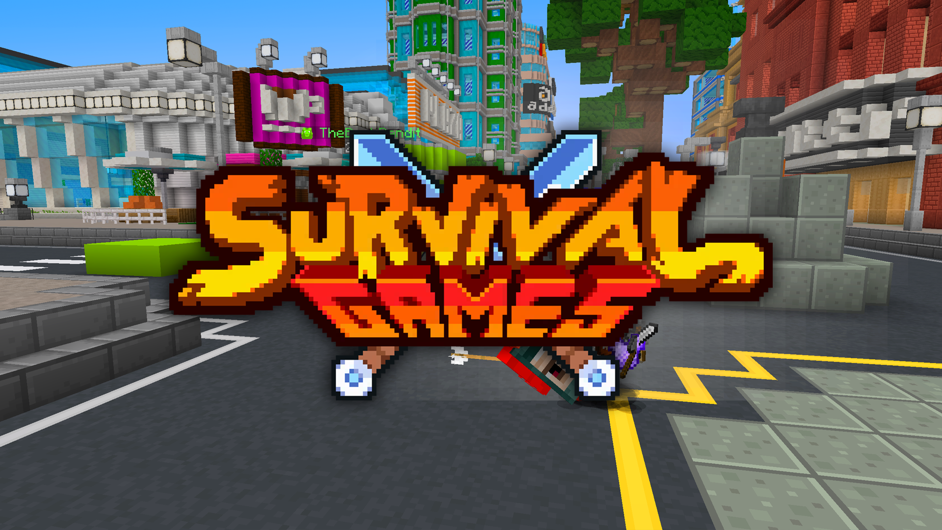 minecraft survival games logo transparent