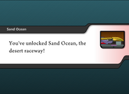 Sand Ocean's unlock notice.