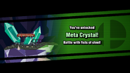 Meta Crystal's unlock notice.