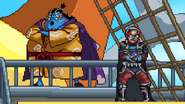 Ganondorf idling next to Jinbe.