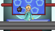 Rosalina and Polari as background characters on the Comet Observatory.