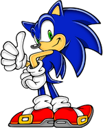 Sonic's second artwork, used in the character selection screen from v0.5a to v0.8b, and in-game from v0.5a to v0.5b. Taken from Sonic Advance.