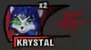 Krystal's damage meter on Day 1 of Super Smash Con 2018.