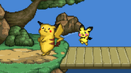 Pichu facing Pikachu on Lake of Rage.