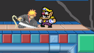 The effect of an uncharged Wario Waft.