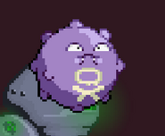 Koffing holding air, on Castle Wily.