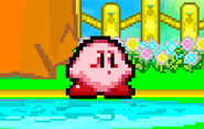 Kirby's first early design used from demo v0.1a to v0.4b.