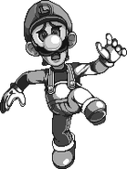 Metal Luigi's artwork.