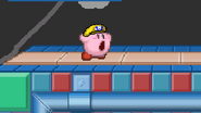 Kirby using Chomp.