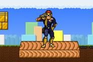 Falcon2.png (14 KB) Falcon taunting on the moving platform on Mushroom Kingdom III.
