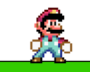 Mario's first design in SSF2. Used from v0.1a to v0,4a.