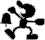 Mr. Game & Watch's first artwork, used from Beta 1.0 and 1.1.0.1.